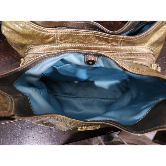 Authentic Coach Gold Patent Leather Maggie Hobo Shoulder Bag No. 14331-EUC - Picture 8 of 11